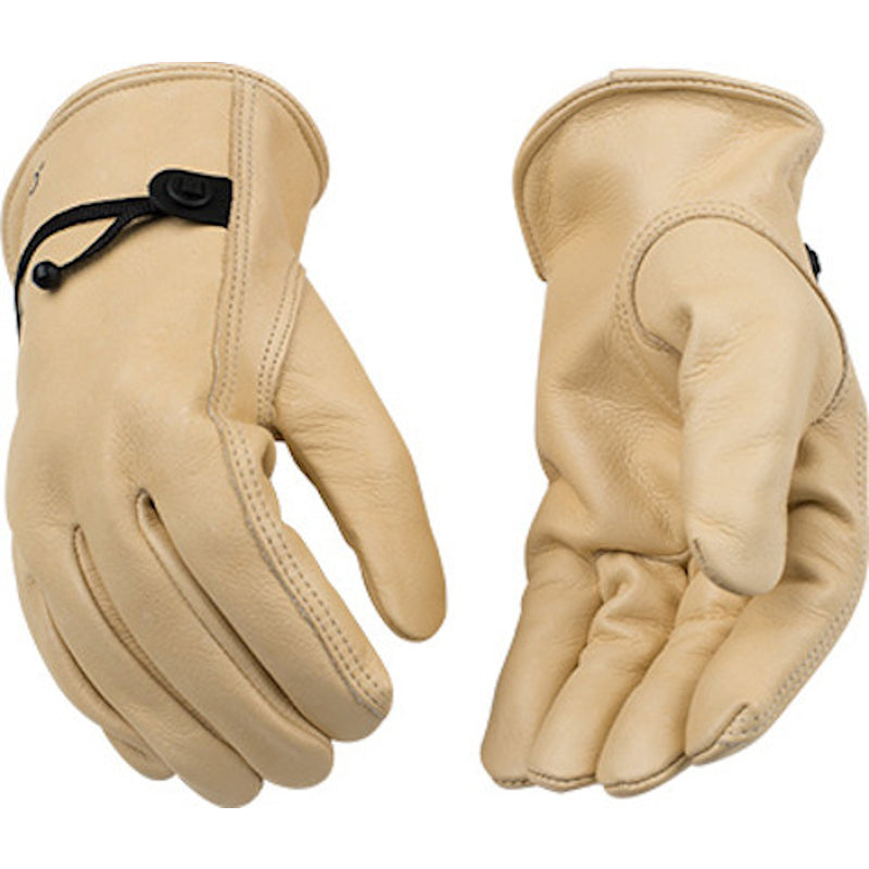 Kinco Men's Indoor/Outdoor Full Grain Driver Gloves Tan M 1 pair