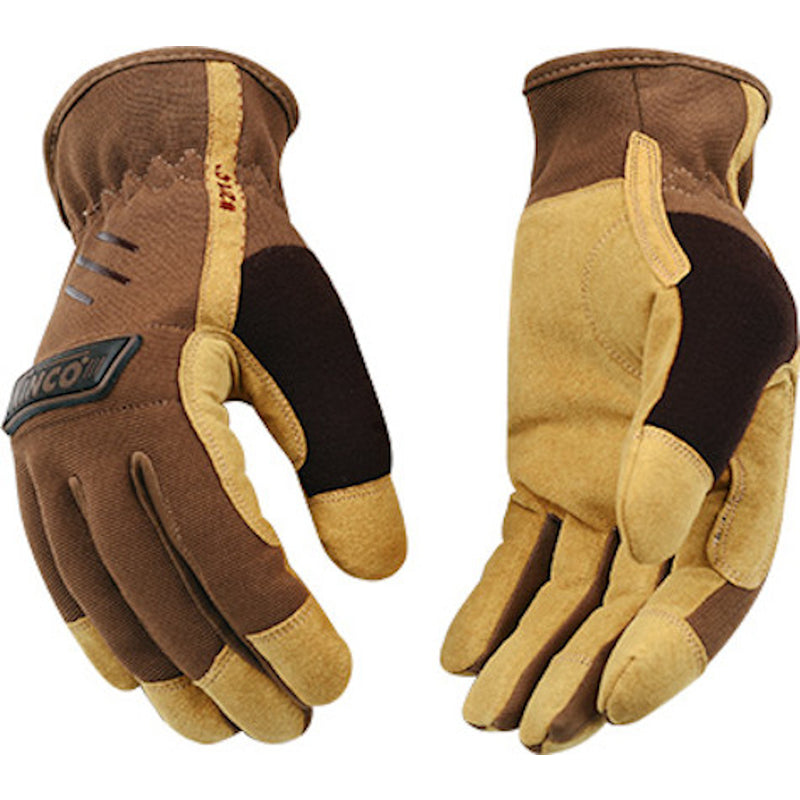 Kinco Men's Indoor/Outdoor Work Gloves Brown M 1 pair