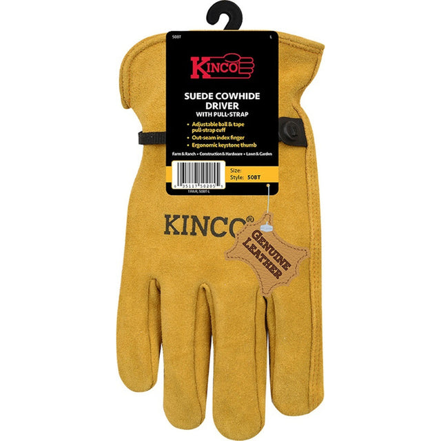 GLOVES DRVR GOLD M