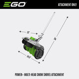 EGO Power+ Multi-Head System SSA1200 12 in. Battery Snow Thrower Attachment Tool Only
