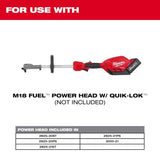 Milwaukee M18 FUEL Quik-Lok Professional Grade 48.75 in. L Brush Attachment
