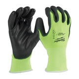 DIPPED GLOVES HV GRN XL