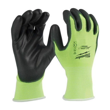 DIPPED GLOVES HV GRN XL