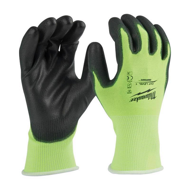 DIPPED GLOVES HV GRN XL