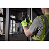 Milwaukee Cut Level 1 Polyurethane Dipped Gloves High-Vis Green XL 1 pair