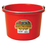 PAIL PLASTIC 8 QUART RED