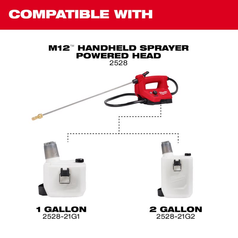 Milwaukee M12 2 gal Hand Held Spray Kit