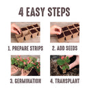 Jiffy 50 Cells 5.5 in. H X 11 in. W X 21 in. L Seed Starting Kit 1 pk