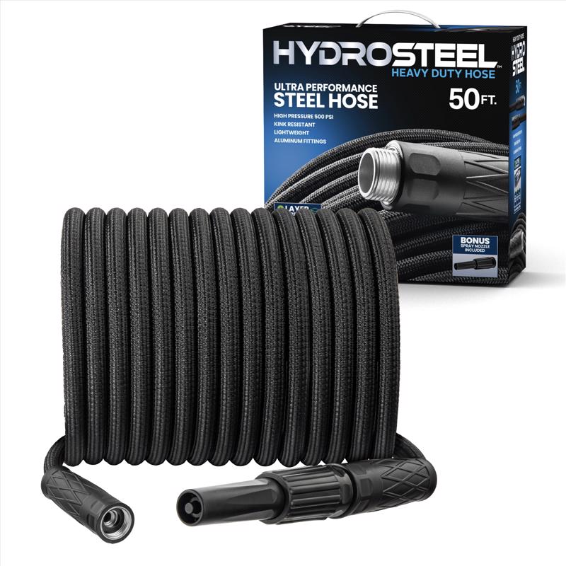 GARDEN HOSE SS BK 50'