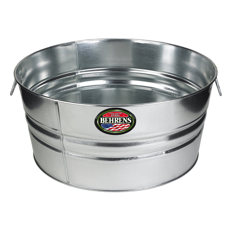 Behrens 1GS 11 Gallon Round Galvanized Steel Tub