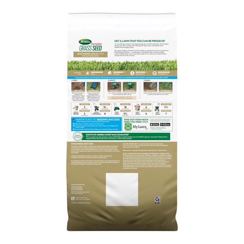 Scotts Turf Builder Tall Fescue Grass Sun or Shade Fertilizer/Seed/Soil Improver 32 lb