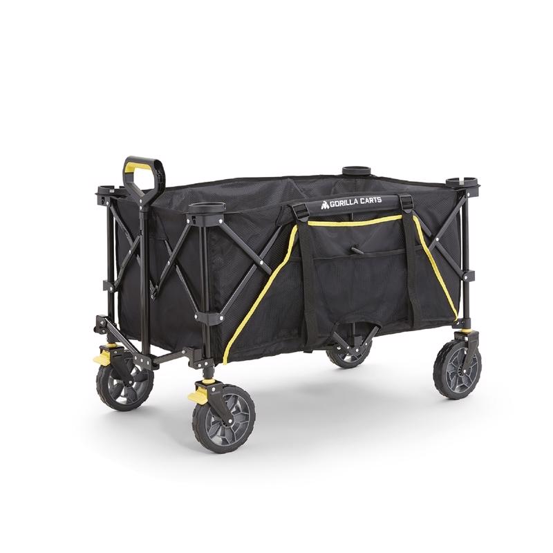 Gorilla Carts Polyester Fabric Folding Utility Wagon 150 lb. cap.