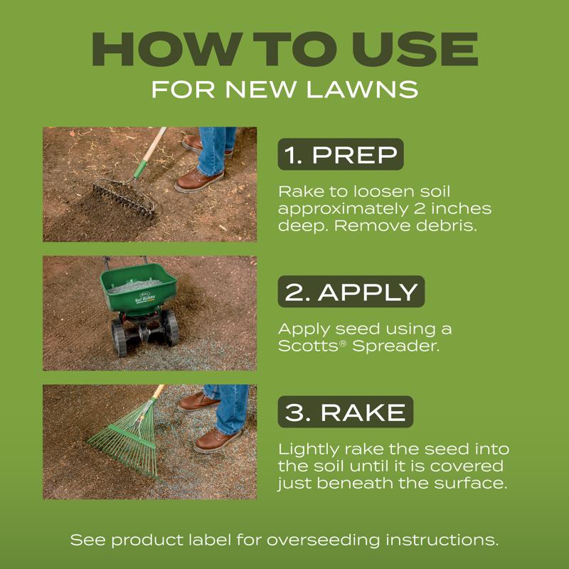 Scotts Turf Builder Tall Fescue Grass Sun or Shade Fertilizer/Seed/Soil Improver 2.4 lb