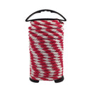 ROPE POLY RED/WHT 50'
