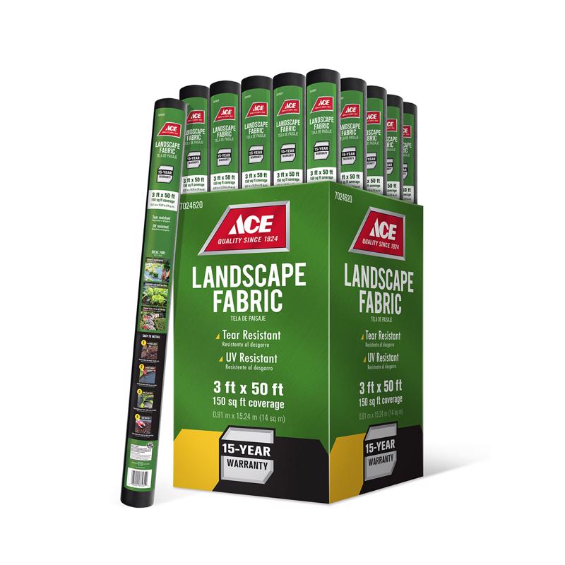 Ace 3 ft. W X 50 ft. L Polypropylene Landscape Fabric