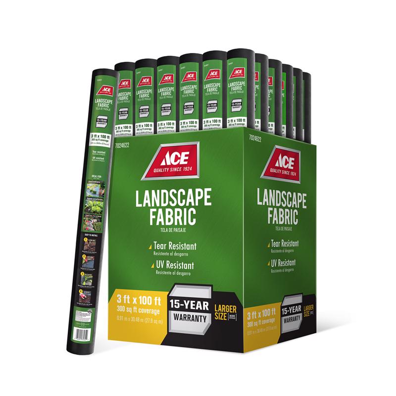 Ace 3 ft. W X 100 ft. L Polypropylene Landscape Fabric