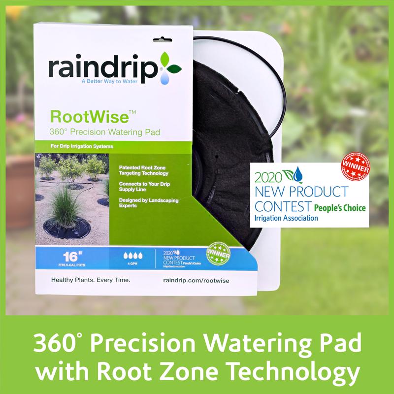 Raindrip For 1/4 in. Tubing Precision Watering Pad 0.5 in. H 1 pk