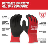 Milwaukee Winter Dipped Gloves Red XL 1 pair