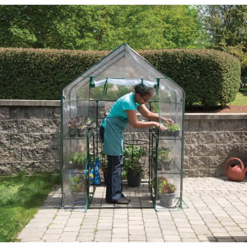 Miracle-Gro Clear 76 in. H X 56 in. W Greenhouse