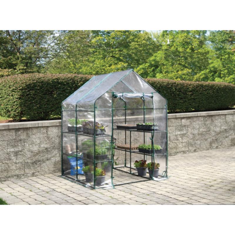 Miracle-Gro Clear 76 in. H X 56 in. W Greenhouse