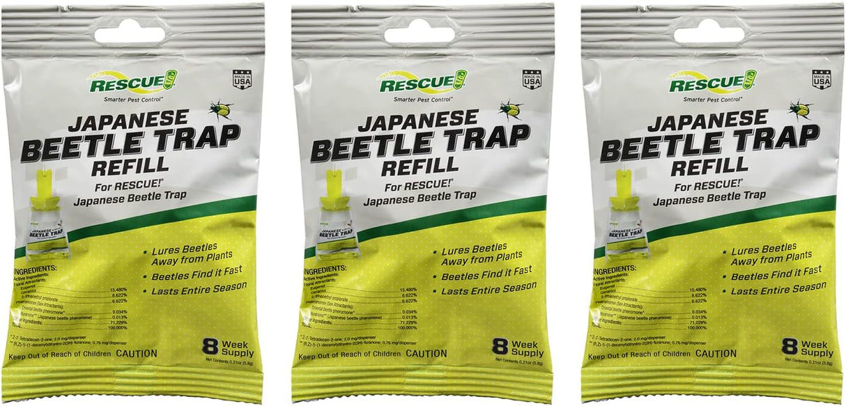 Japanese Beetle Trap Refill Lure – for RESCUE! Japanese Beetle Traps - 3 Pack
