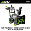 EGO Power+ Peak Power SNT2410 24 in. Two stage 56 V Battery Snow Blower Tool Only
