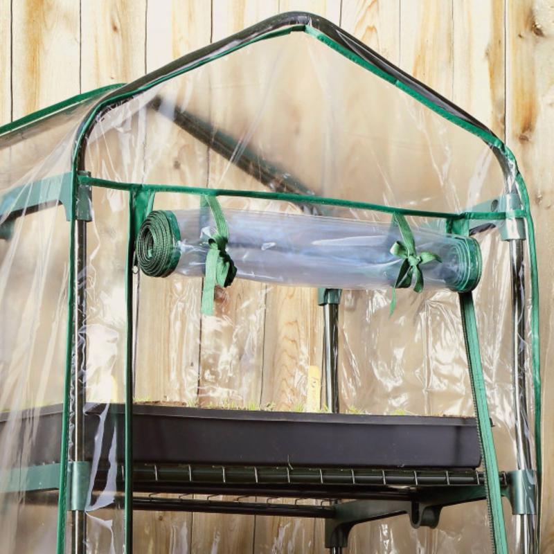 Miracle-Gro Clear 57 in. H X 23 in. W Greenhouse