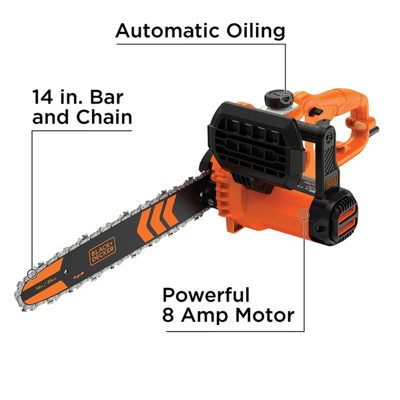 Black+Decker 14 in. Electric Chainsaw