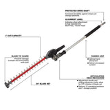 Milwaukee M18 FUEL Quik-Lok 49-16-2719 20 in. Battery Hedge Trimmer Attachment Tool Only