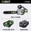 EGO Power+ CS1611 16 in. 40 cc 56 V Battery Chainsaw Kit (Battery & Charger)
