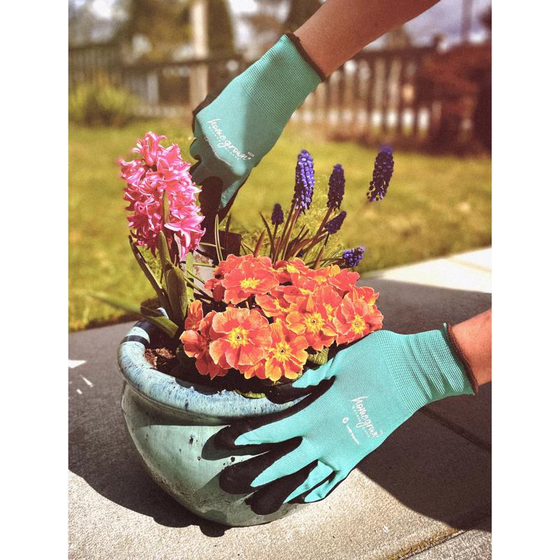 Watson Gloves Homegrown L Nylon Jade Green Gardening Gloves