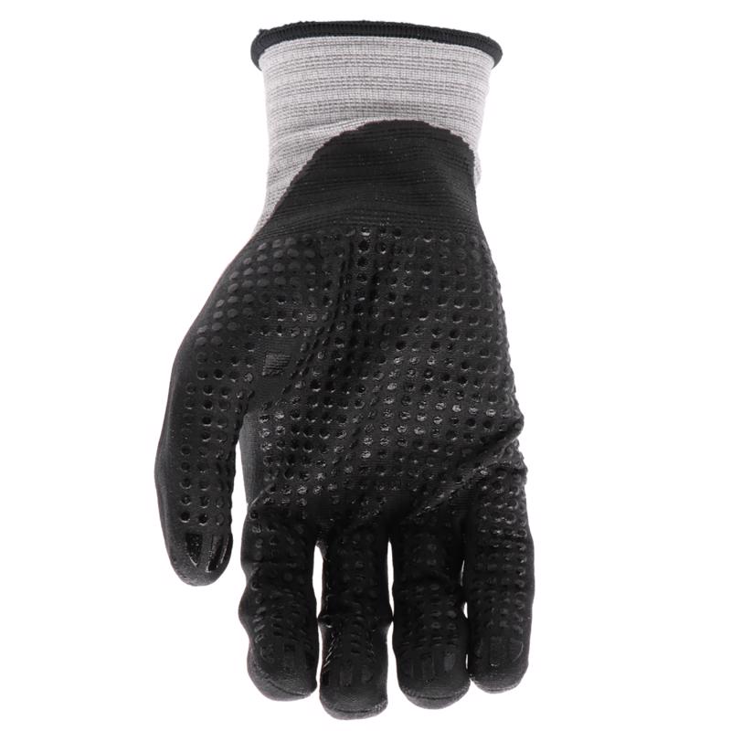 Boss Unisex Indoor/Outdoor Tactile Grip Gloves Black/Gray XL 1 pair