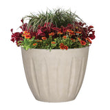 L&G Solutions 13 in. H X 16 in. D Polyresin Spritzer Planter Sand