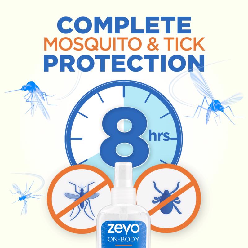 Zevo On-Body Pump Spray Insect Repellent Liquid For Mosquitoes/Ticks 5.9 oz