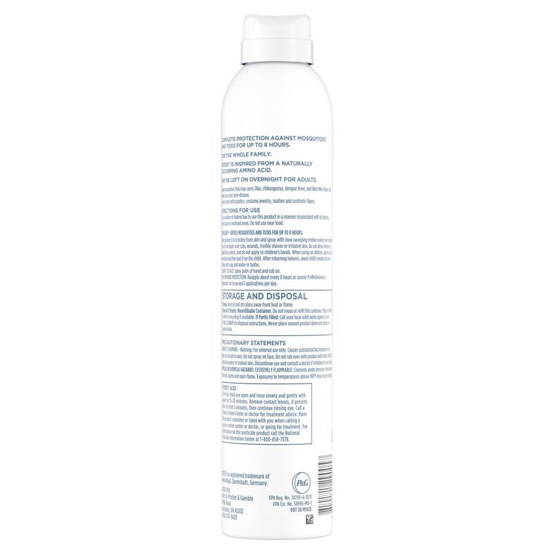 Zevo On-Body Aerosol Spray Insect Repellent Liquid For Mosquitoes/Ticks 6 oz