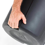 United Solutions 20 gal Black Plastic Trash Can Lid Included