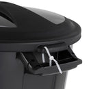 United Solutions 20 gal Black Plastic Trash Can Lid Included