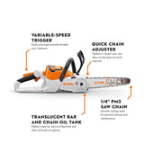 STIHL MSA 70 C-B 12 in. 0 cc Battery Chainsaw Kit (Battery & Charger)