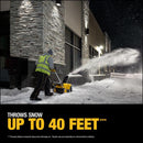 DEWALT 60V MAX FLEXVOLT DCSNP2142Y2 21 in. Single stage 60 V Battery Snow Blower Kit (Battery & Char