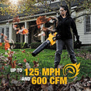 DeWalt 60V MAX DCKO266X1 17 in. 60 V Battery Blower/Trimmer Kit (Battery & Charger)