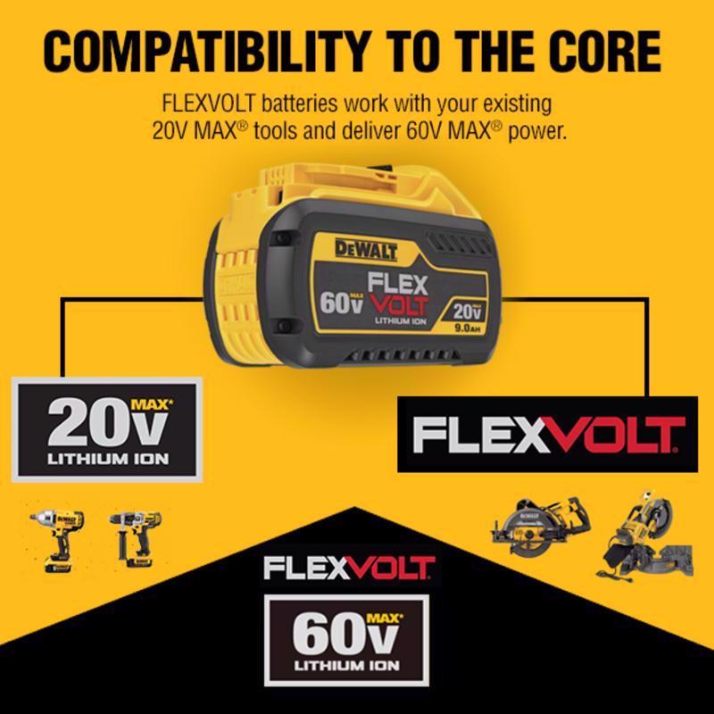 DeWalt 60V MAX DCCS674X2 14 in. 35 cc 60 V Battery Chainsaw Kit (Battery & Charger)