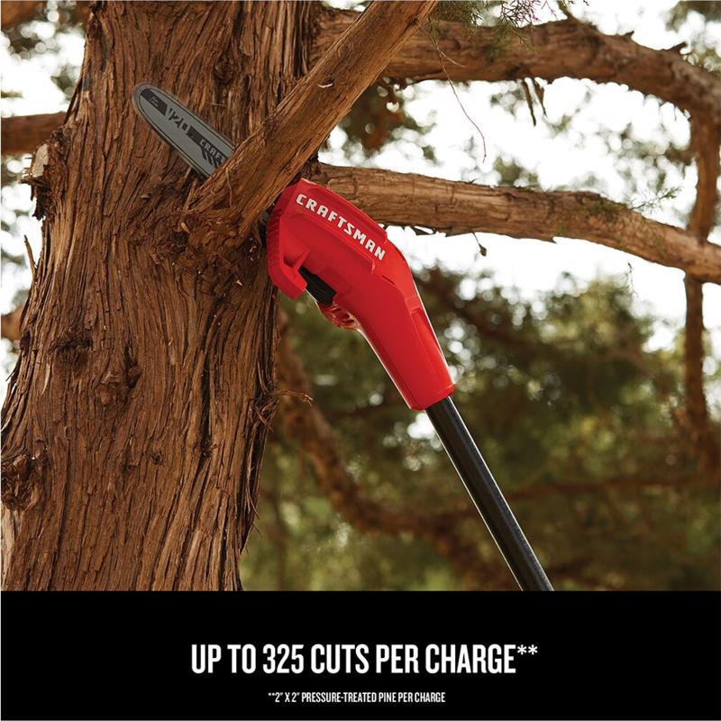 Craftsman V20 CMCCSP20M1 8 in. 20 V Battery Chainsaw/Pole Saw Combo Kit (Battery & Charger)