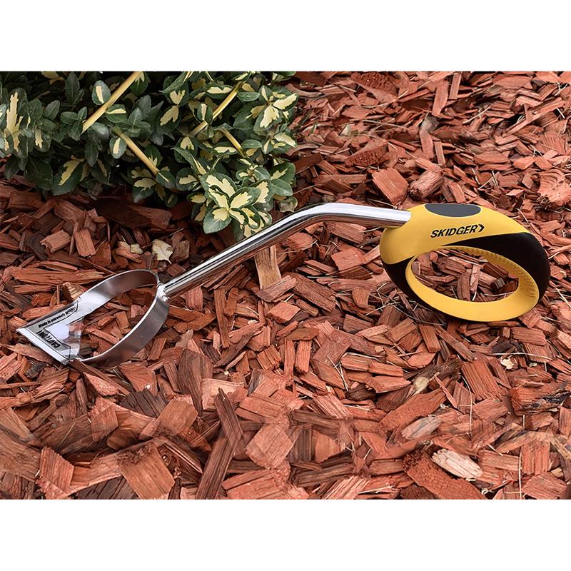 Skidger 16.25 in. Stainless Steel Weeder Plastic Handle