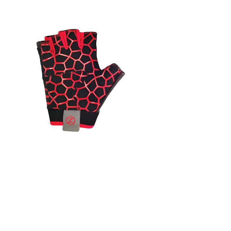 Zero Friction Men's Universal Fit Work Gloves Black/Red One Size Fits Most 1 pair