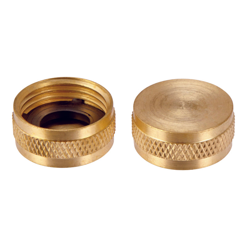 Ace 3/4 in. Brass Threaded Female Hose End Caps