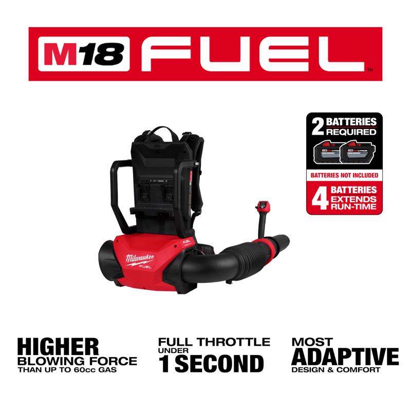 Milwaukee M18 Fuel 155 mph 650 CFM Electric Backpack Blower