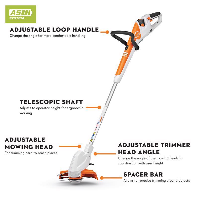 STIHL FSA 30 Set 9.05 in. 10 V Battery Trimmer Kit (Battery & Charger)