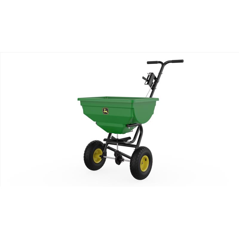 John Deere 10 ft. W Broadcast Push Lawn Spreader For Fertilizer/Ice Melt/Seed 85 lb