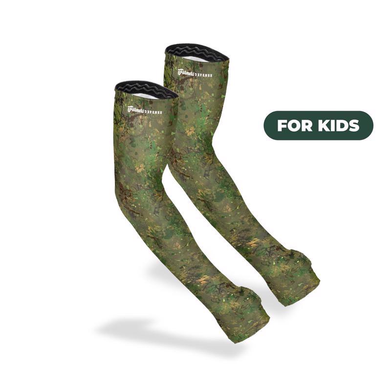 Farmers Defense S Polyester/Spandex Brush Camo Green Protection Sleeves