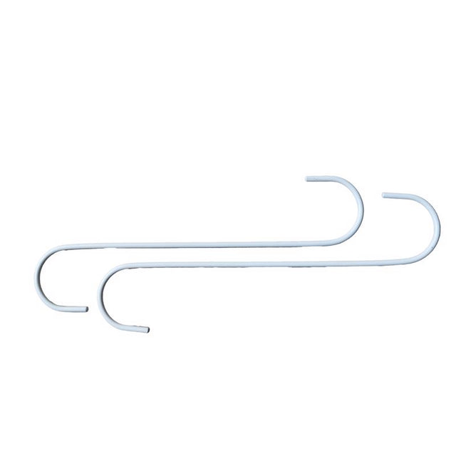 EXTNDR HOOK S WHT 12" 2PK